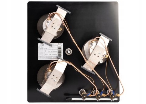 3-palnikowa podblatowa kuchenka gazowa ze szklano-ceramicznym spodem