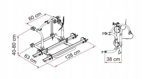 Bagażnik rowerowy Carry-Bike PRO C - Fiamma ALUMINIUM