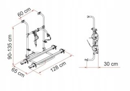 Bagażnik rowerowy do kampera Carry-Bike Pro Hymer / Dethleffs - Fiamma