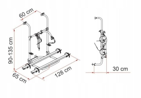 Bagażnik rowerowy do kampera Carry-Bike Pro Hymer / Dethleffs - Fiamma