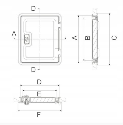 Drzwiczki serwisowe do przyczepy kempingowej SK4 700x405 Dometic