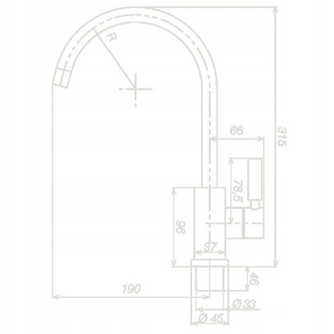 Kran turystyczny ciepła/zimna woda Trend S UniQuick - Reich