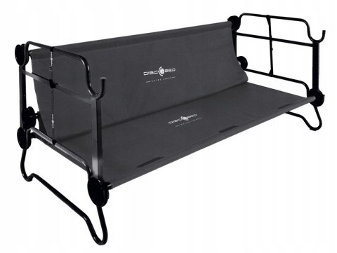 Łóżko piętrowe XL z kieszeniami bocznymi - antracytowe