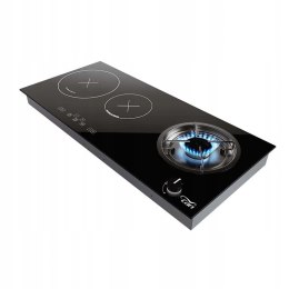 Płyta gazowa hybrydowa HC0770 z 3 palnikami, gazowo-indukcyjna