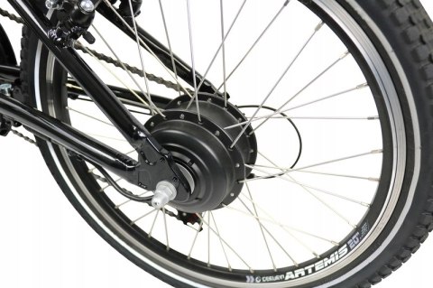 Rower elektryczny CARL 20" mały kompaktowy zwinny składany kamper