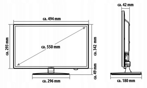 Telewizor do kampera 21,5" Carbest