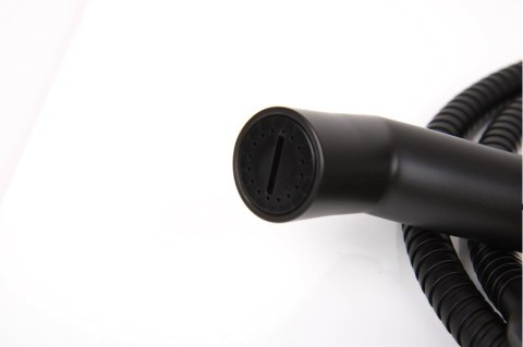 Zestaw natryskowy CZARNY MATOWY z wężem 150cm i uchwytem suwak