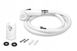 Zestaw natryskowy biały z uchwytem i dźwignią odcinającą, wąż 150 cm