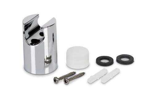 Zestaw natryskowy chromowany z wężem 150cm uchwyt ścienny przyłącze 1/2"