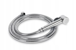 Zestaw natryskowy chromowany z wężem 155cm uchwyt ścienny przyłącze 1/2