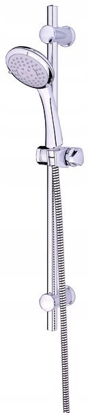 Zestaw natryskowy prysznicowy Orta, chrom, średnica 105 mm, wąż 1,5 m