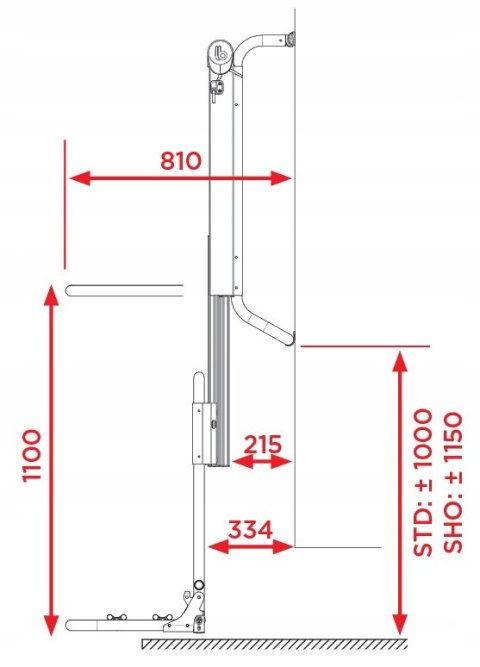 Bagażnik rowerowy Br-systems Bike Lift na 2 lub 3 rowery elektryczne CZARNY