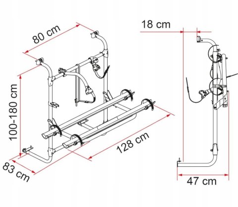 Bagażnik rowerowy Carry-Bike Caravan Universal - Fiamma