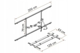 Bagażnik rowerowy do luku bagażowego kampera Garage Pack Plus - Fiamma
