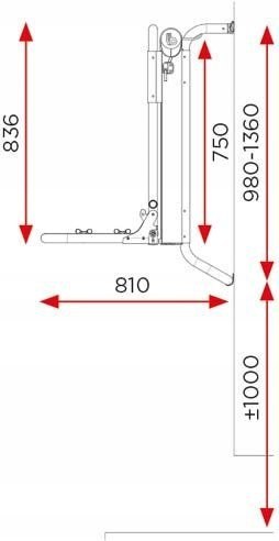 Bagażnik rowerowy elektryczny BR-SYSTEMS bike lift standard 2 rowery