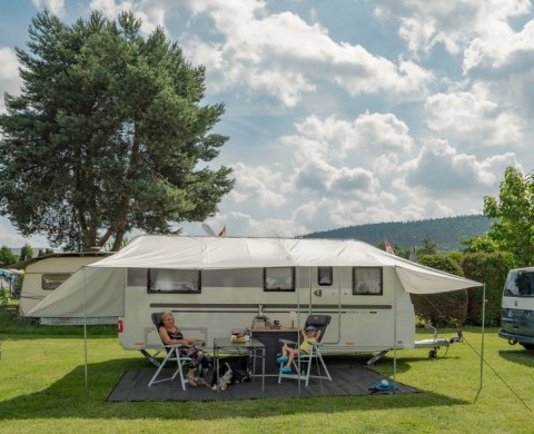 Daszek przeciwsłoneczny do przyczepy samochodu kampingowego Como 450x240cm