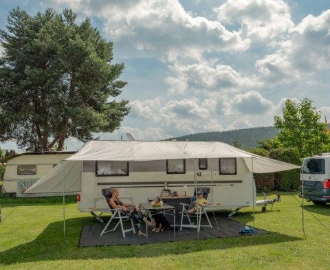 Daszek przeciwsłoneczny do przyczepy samochodu kampingowego Como 450x240cm