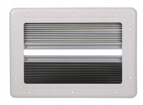 Okno boczne z moskitierą i roletą Carbest 1100mm x 450mm