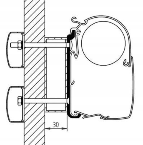 Adapter markizy Omnistor 5200, 8000, 4900 od 2010 roku Eden/Alegro