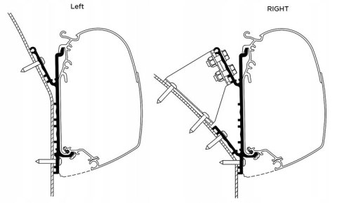 Adapter markizy do Omnistor TO 5200 Knaus Deseo 350cm