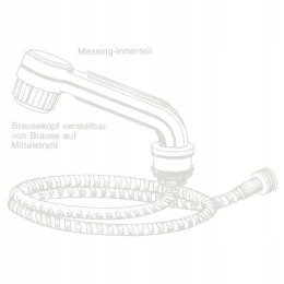 Bateria natryskowa Carletta Duschomat w kolorze szarym