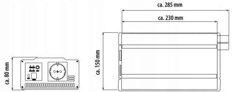 Falownik PowerWave 500 W firmy Carbest
