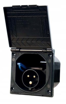 Gniazdo elektryczne zewnętrzne CEE Carbest 16 A 230 V czarne