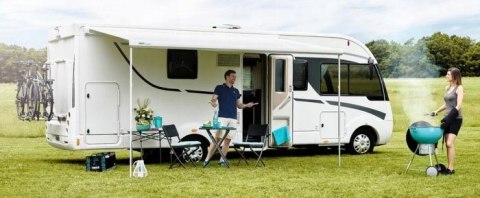 Markiza ścienna Thule Omnistor 5200 , 5 m czarna