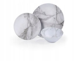 Zestaw obiadowy z melaminy MARMOR 6-elementowy, dla 2 osób