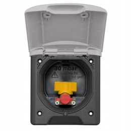 Gniazdo zewnętrzne magnetyczne gazowe Fawo ABL jasnoszare