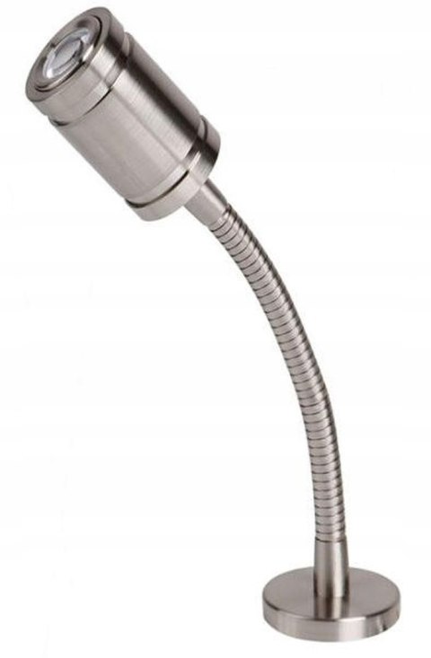 Lampka do kampera ścienna niklowana Led do czytania