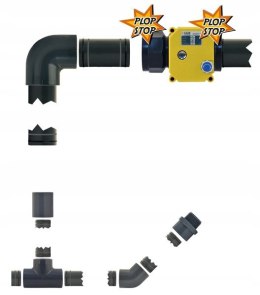 Lilie LILIE Elektryczny zawór kulowy szaro-żółty