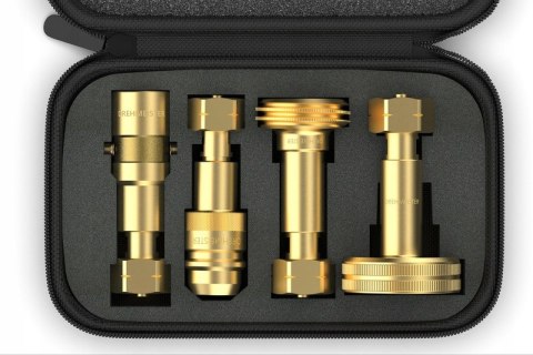 Zestaw adapterów do butli gazowych LPG (4 szt.) + etui