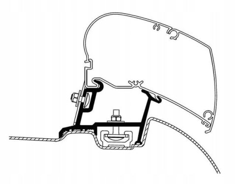 Zestaw adapterów do markizy Thule MB Sprinter>2006 VW Crafter 06-17